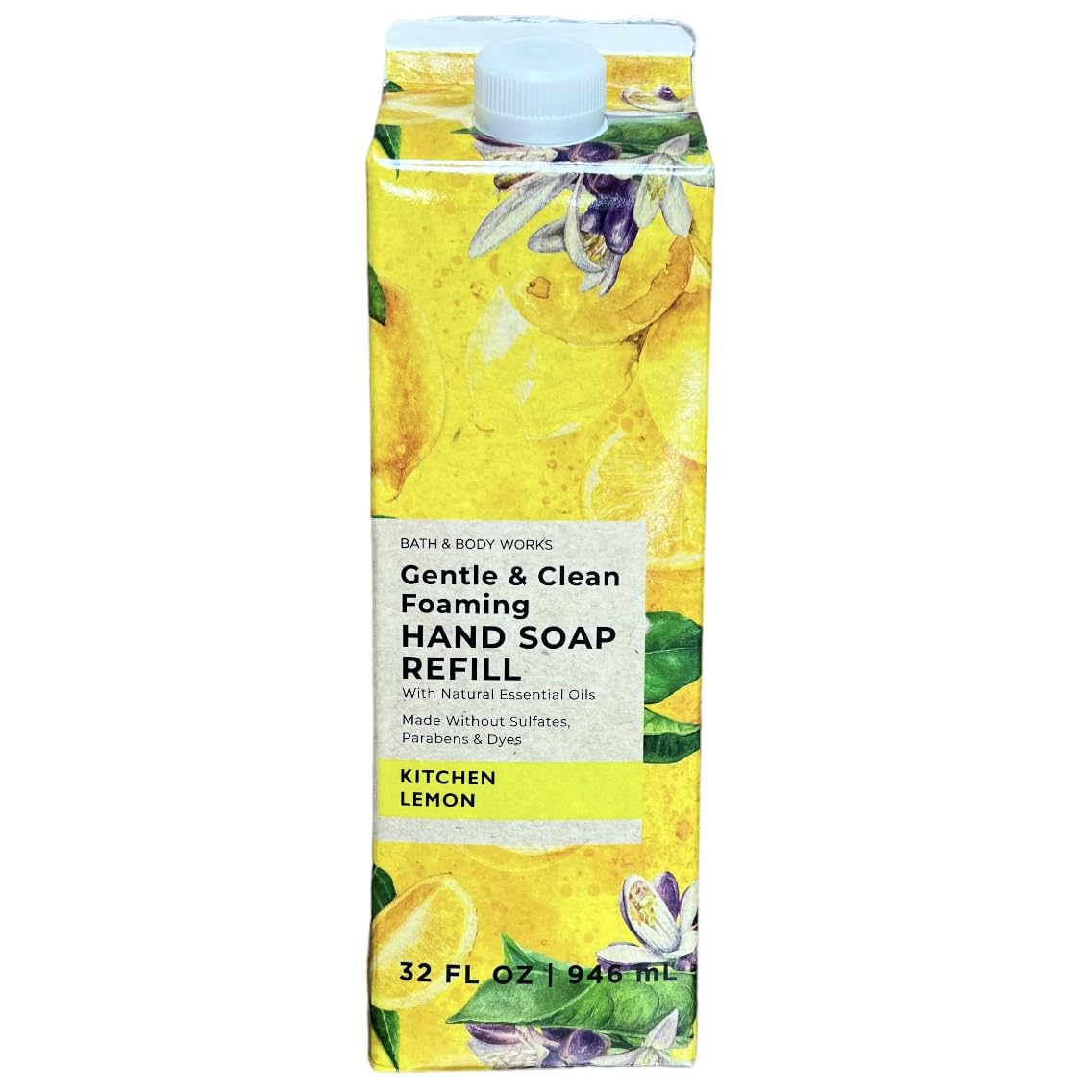 Bath & Body Works Kitchen Lemon Foaming Hand Soap Refill, 32 Fl. Oz. - Gentle & Clean