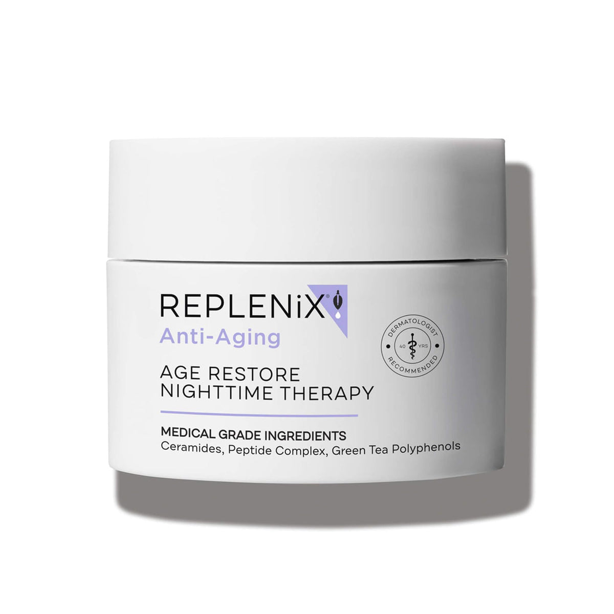 Replenix Age Restore Nighttime Therapy Face Cream, Anti-Aging Moisturizer For Dry Skin, 1.7 Oz