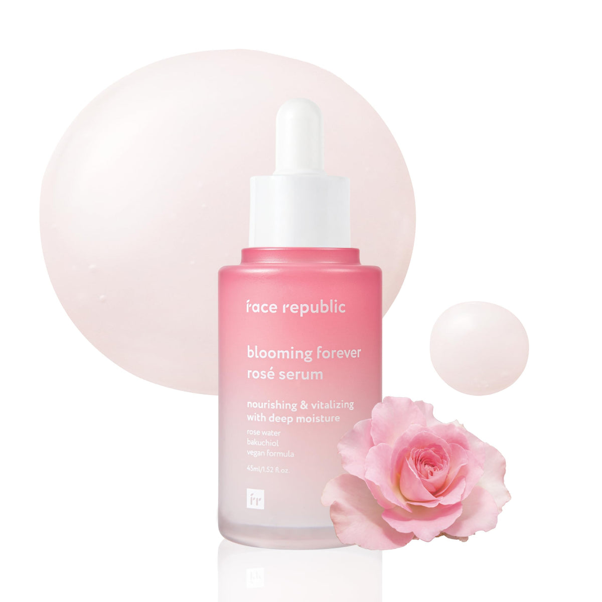 Face Republic Blooming Forever Rosé Serum 45Ml | Revitalizing, Vegan, Anti-Aging Skincare