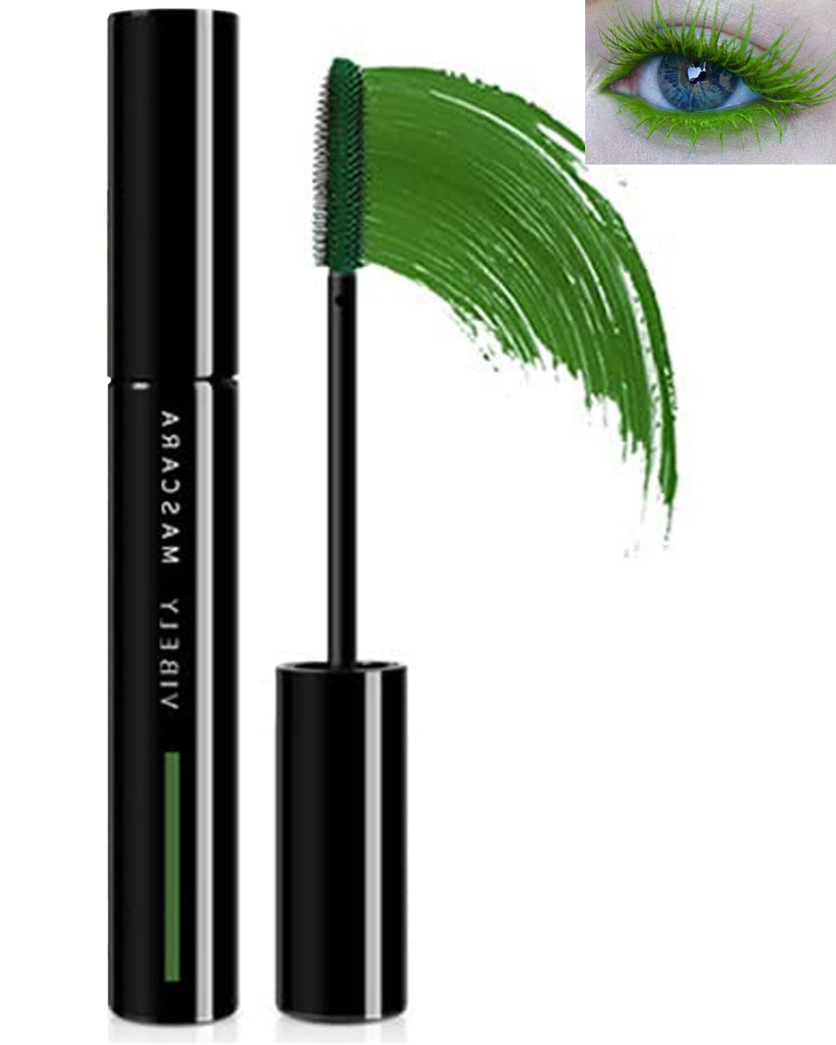 Lysdefeu Green Mascara - Voluminous Waterproof Curling Liquid Lash Extensions For St. Patrick’S Day