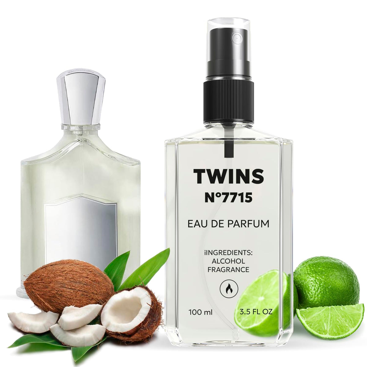 Twins Parfum Virgin Island Water Eau De Parfum Unisex - 3.4 Fl Oz / 100 Ml Perfume