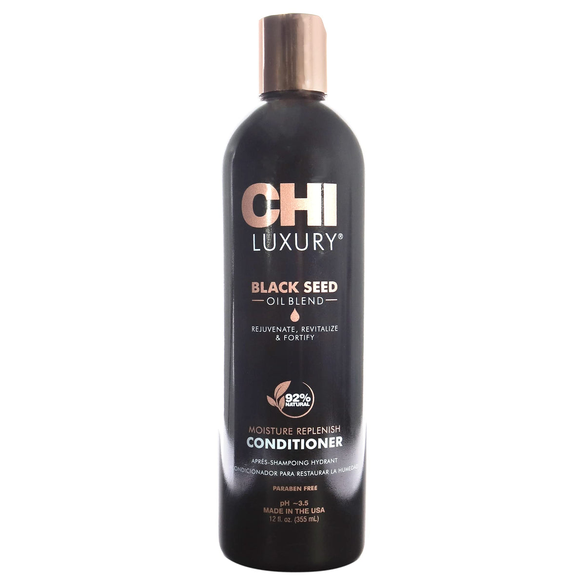 Chi Luxury Black Seed Oil Conditioner 12 Oz - Moisture Replenishing, Sulfate & Paraben-Free