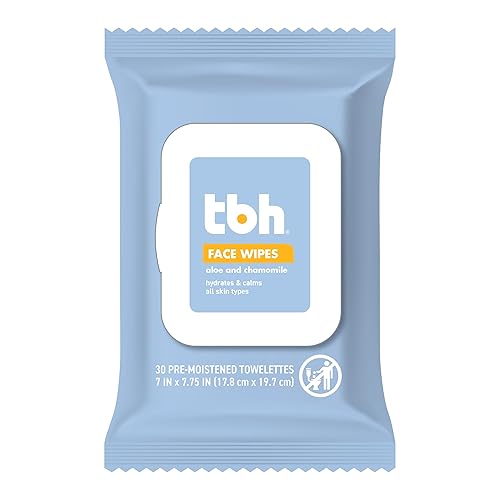 Tbh Kids Gentle Face Wipes - Hydrating, Sulfate & Paraben Free, 30 Count Pack