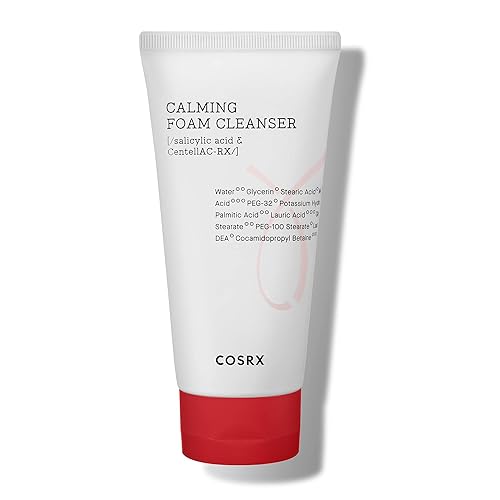 Cosrx Ac Collection Calming Foam Cleanser, 150Ml - Salicylic Acid, Paraben Free, Korean Skin Care