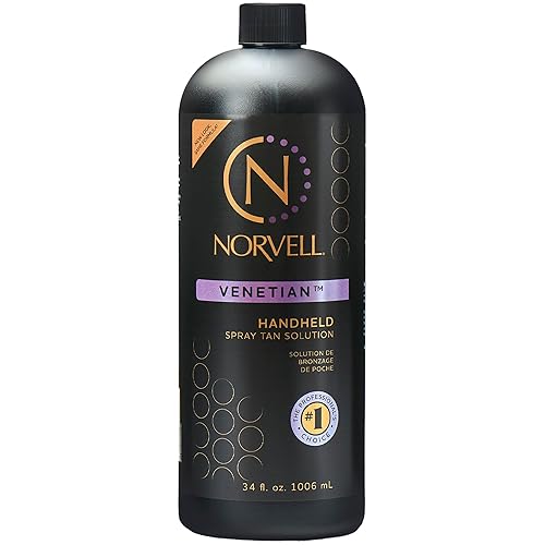 Norvell Premium Sunless Tanning Solution - Venetian 1 Liter, Deep Natural Glow, Streak-Free