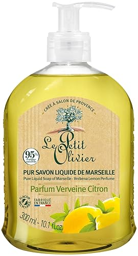 Le Petit Olivier Pure Marseille Liquid Soap - Verbena - 10.1 oz - Gently Cleanses Skin