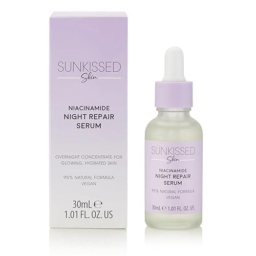 Sunkissed Niacinamide Night Repair Serum For Unisex - 1.01 Oz Cranberry