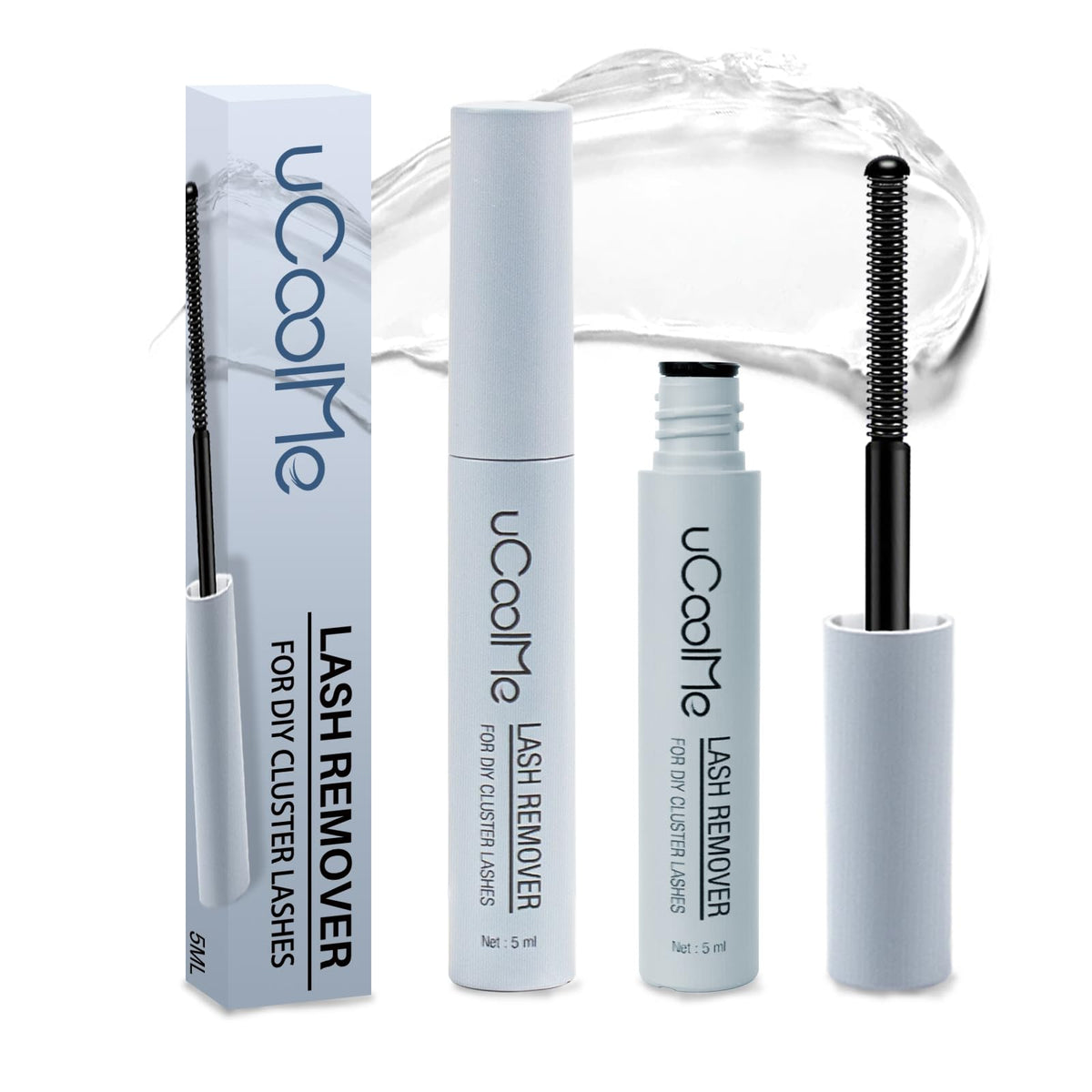 Ucoolme Eye Makeup Remover Liquid 5Ml - Gentle Lash Adhesive & Cluster Glue Remover