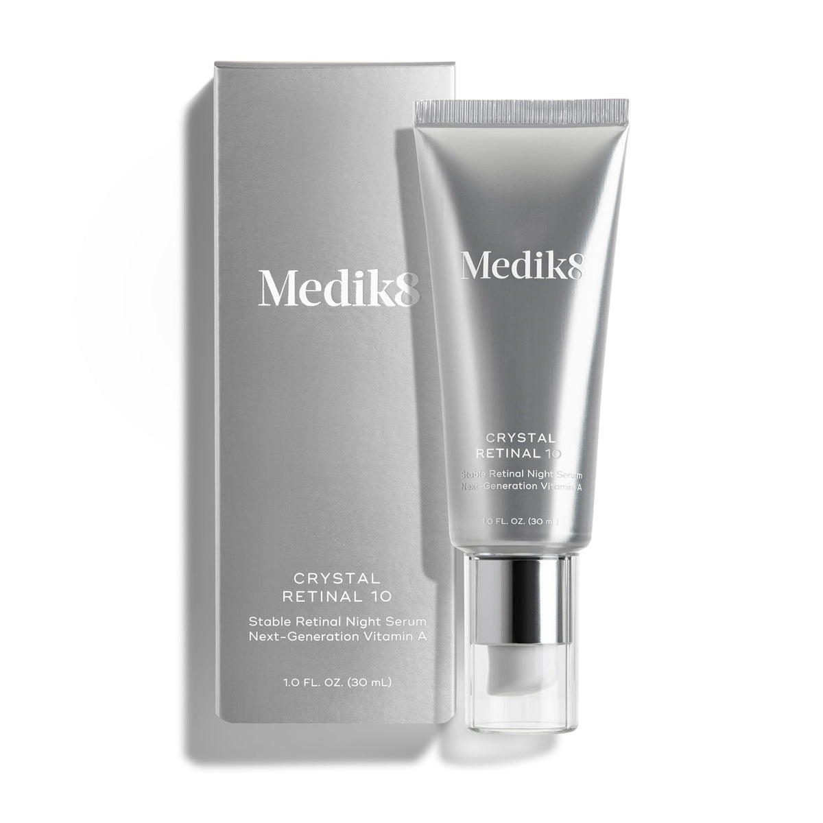 Medik8 Crystal Retinal 10 - Brightening Serum with Hyaluronic Acid & Vitamin E - 1 oz