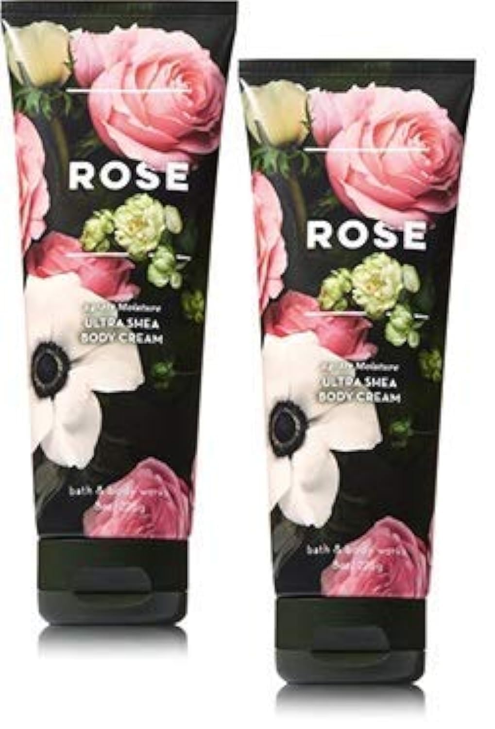 Bath & Body Works 2 Pack Rose Ultra Shea Body Cream, 8 Oz – Moisturizing Skin Care