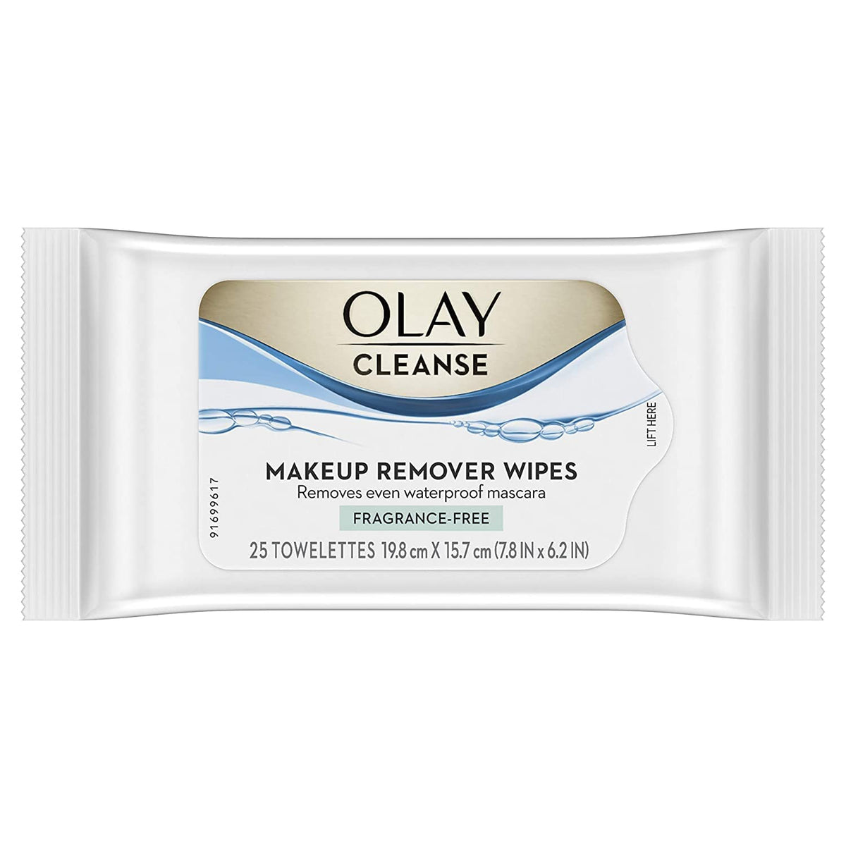 Olay Fragrance-Free Make-Up Remover Towelettes, 25 Count, 6 Pack