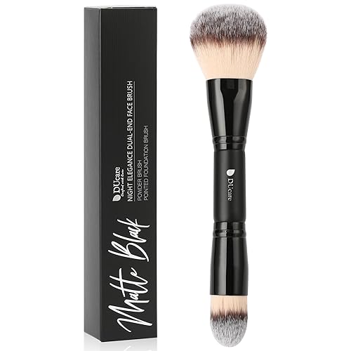 DUcare Double Ended Makeup Brushes - Blush, Bronzer, Liquid & Powder Foundation Applicators