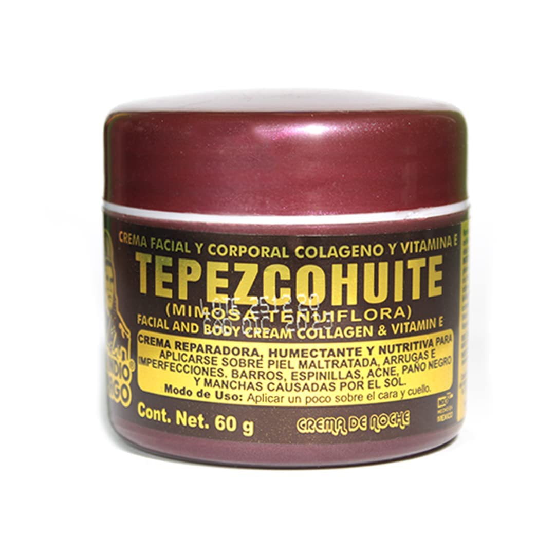 Del Indio Papago Facial Night Cream With Tepezcohuite - 2.1 Oz Hydrating Skin Treatment