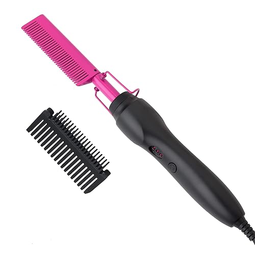 Erokicysh Hot Comb Anti-Scald Ceramic Hair Styling Tool - Straightener, Curler, Travel-Friendly