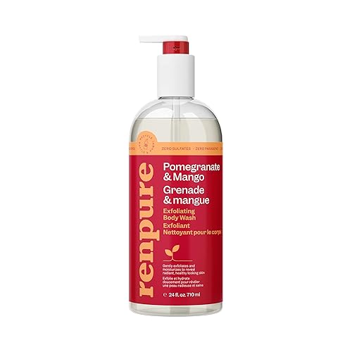 Renpure Originals Pomegranate & Mango Body Wash - 24 Fl Oz, Nourishing & Hydrating Formula