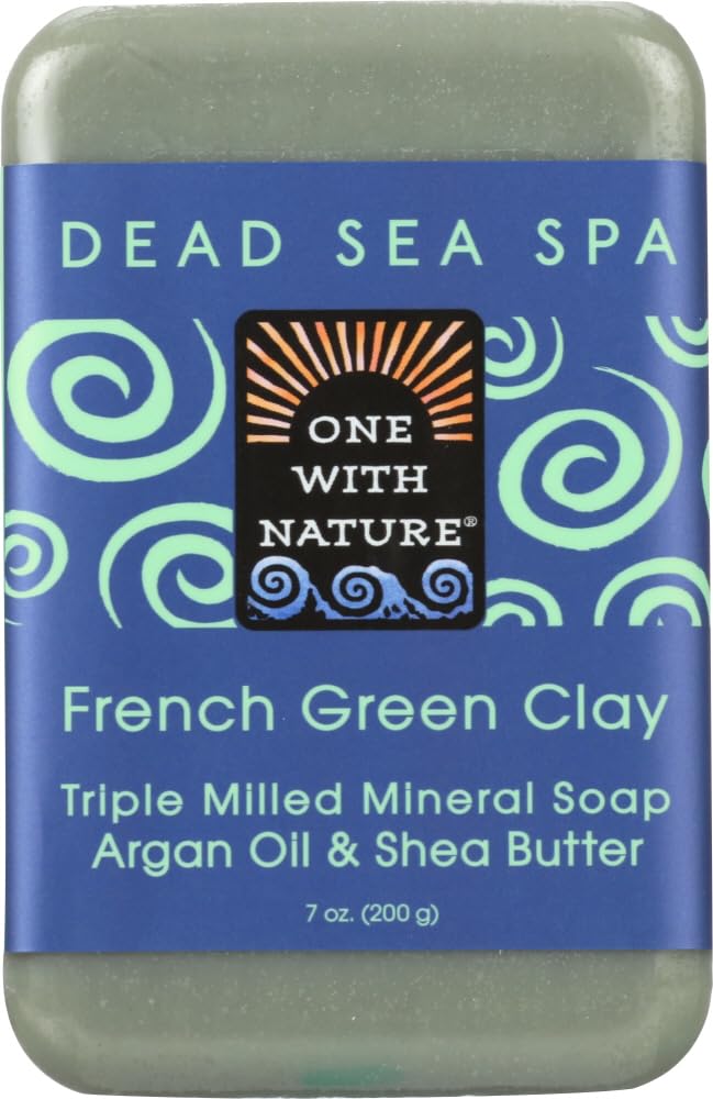 One with Nature French Clay Soap - French Green - Case of 6-7 oz.