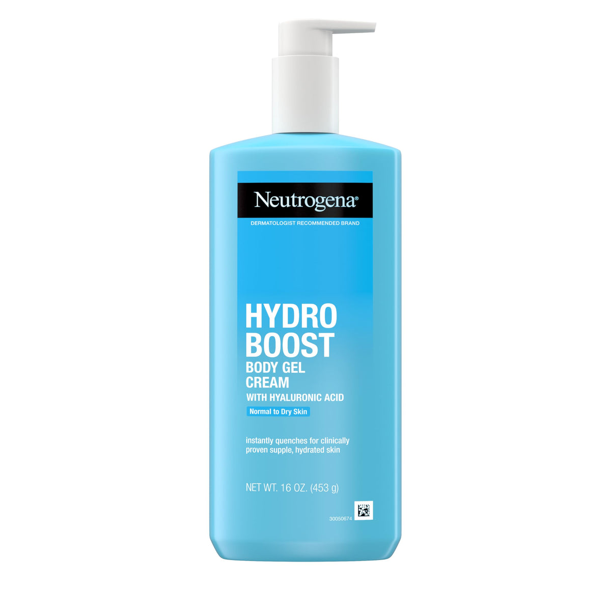 Neutrogena Hydro Boost Body Gel Cream, 16 Oz Hydrating Lotion With Hyaluronic Acid, Fragrance-Free