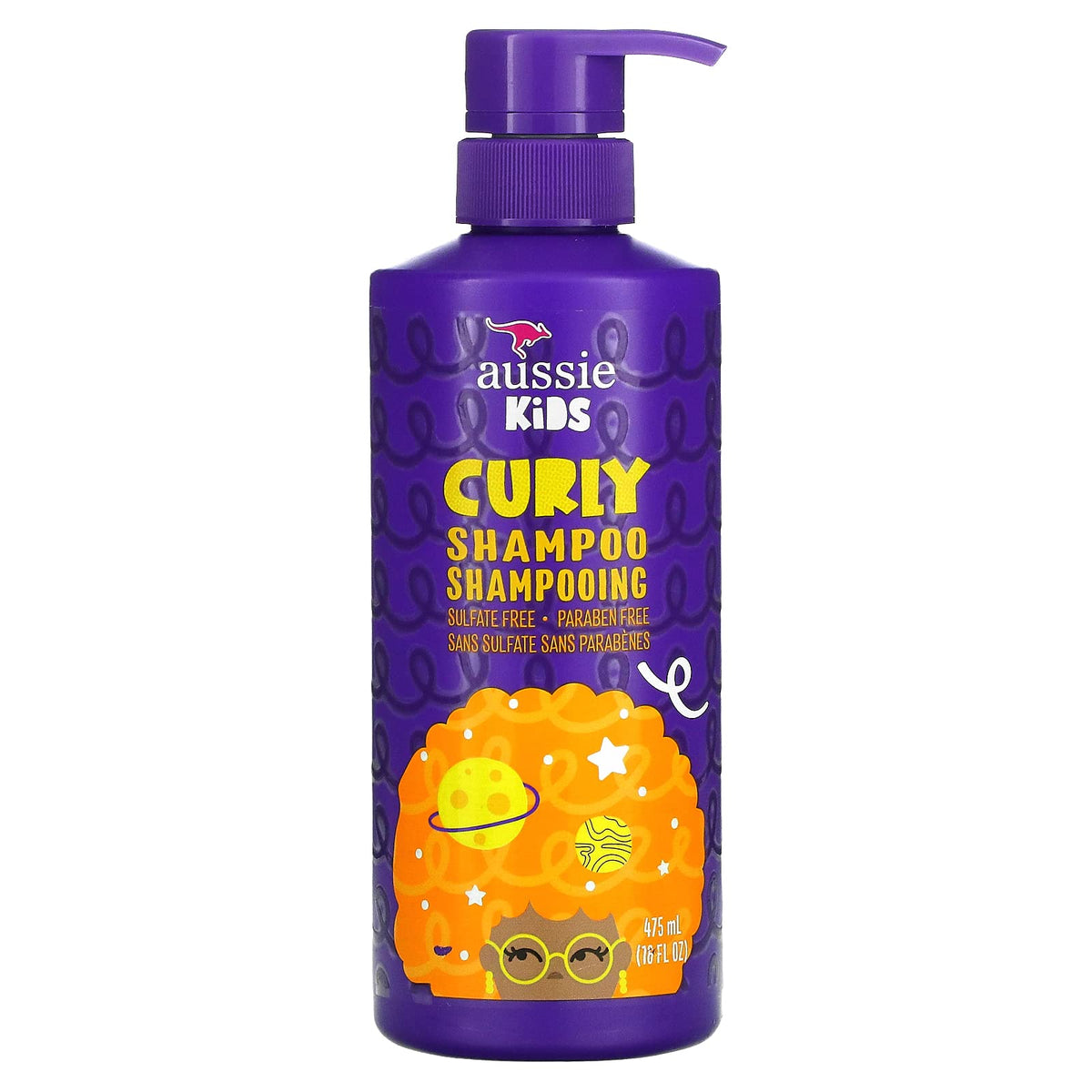 Aussie Kids Curly Shampoo, 16 Oz (Pack Of 3) - Gentle Formula For Curly Hair Care