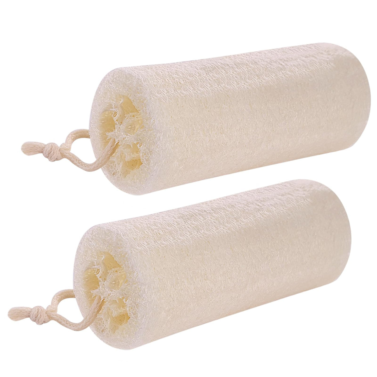 Gigaground Organic Loofah Sponge 2 Pack - Large Exfoliating Body Scrubber For Men & Women