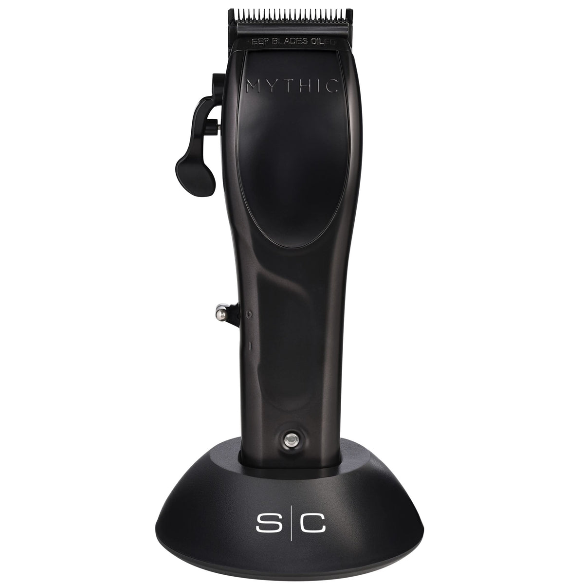 Stylecraft Mythic Cordless Hair Clipper - Metal Body, 9V Motor, Double Black Diamond Blades, 8 Guards