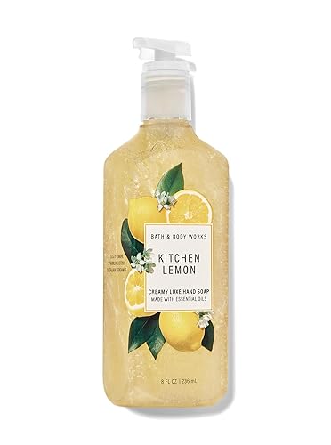 Bath & Body Works Kitchen Lemon Creamy Luxe Hand Soap, 8 Fl Oz - Refreshing & Nourishing