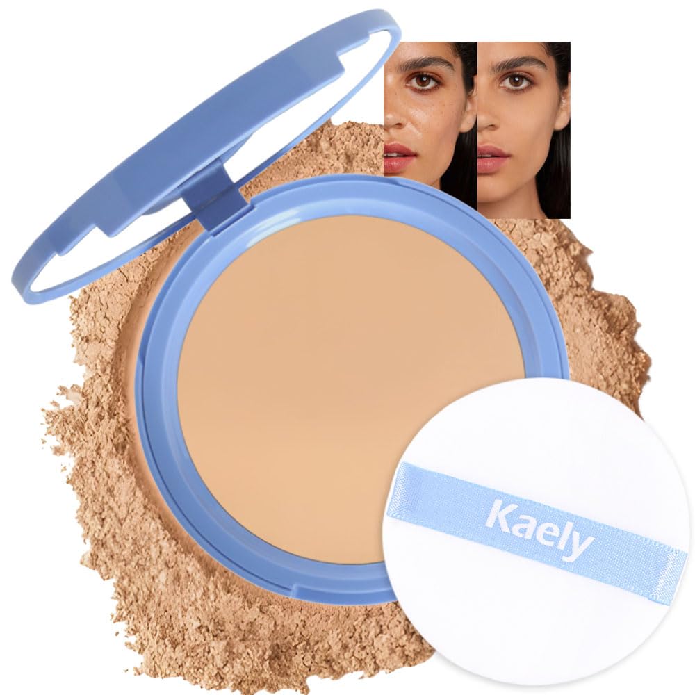 Evpct Kaely Oil Control Pressed Face Powder - Lightweight, Waterproof, 03 Pure Beige, 0.35 Ounce