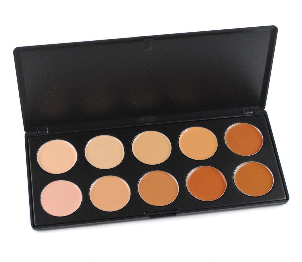 Fantasyday 10 Colors Cream Contour Concealer Palette - Long Lasting Hydrating Makeup Gift Set