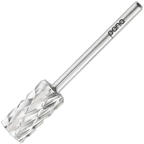 Beauticom Usa Pana Silver Large Barrel Nail Drill Bit, 3/32&quot; Shank, 5X Coarse Grit For