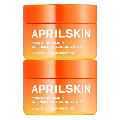 Aprilskin Carrotene Ipmp Hydromelt Cleansing Oil Balm Mini | Vegan Makeup Remover, 2 Packs