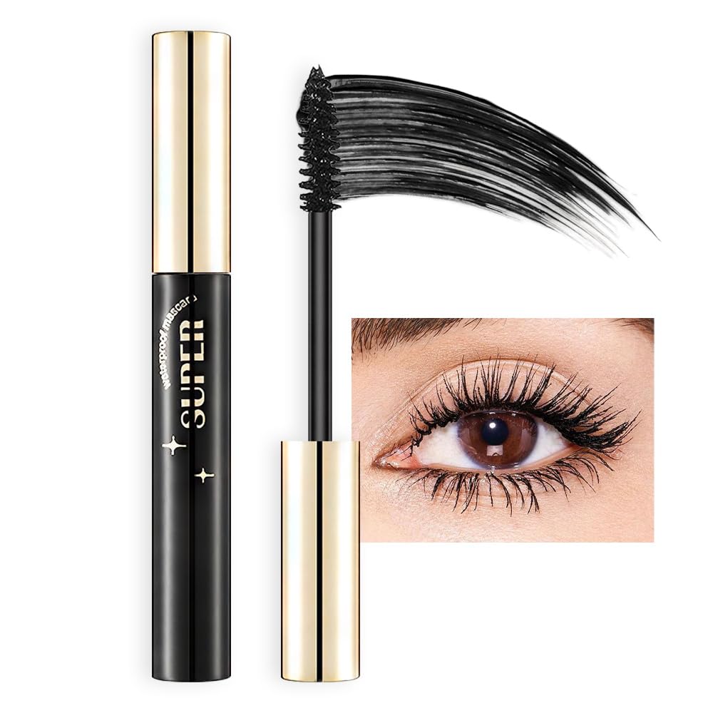 Bingbrush Colored Waterproof Mascara Set - Long Lasting, Cruelty Free, Vegan, 1Oz, Black