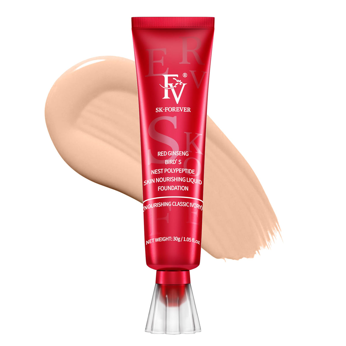 Fv Dewy Foundation - Hydrating, Waterproof, Medium Coverage, Classic Ivory For Dry Skin, 30G