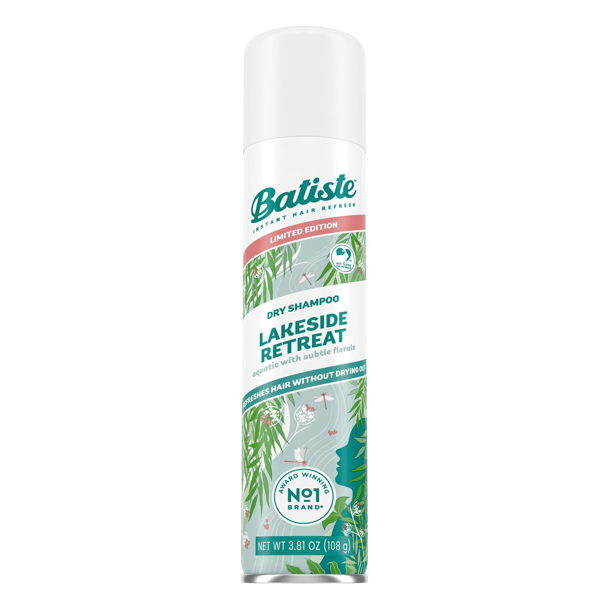 Batiste Dry Shampoo Lakeside Retreat, 3.81 Oz - Refreshes Hair, Absorbs Oil, Limited Edition