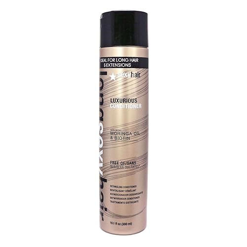 Sexyhair Long Luxurious Detangling Conditioner, 10.1 Oz - Smooth & Manageable Hair