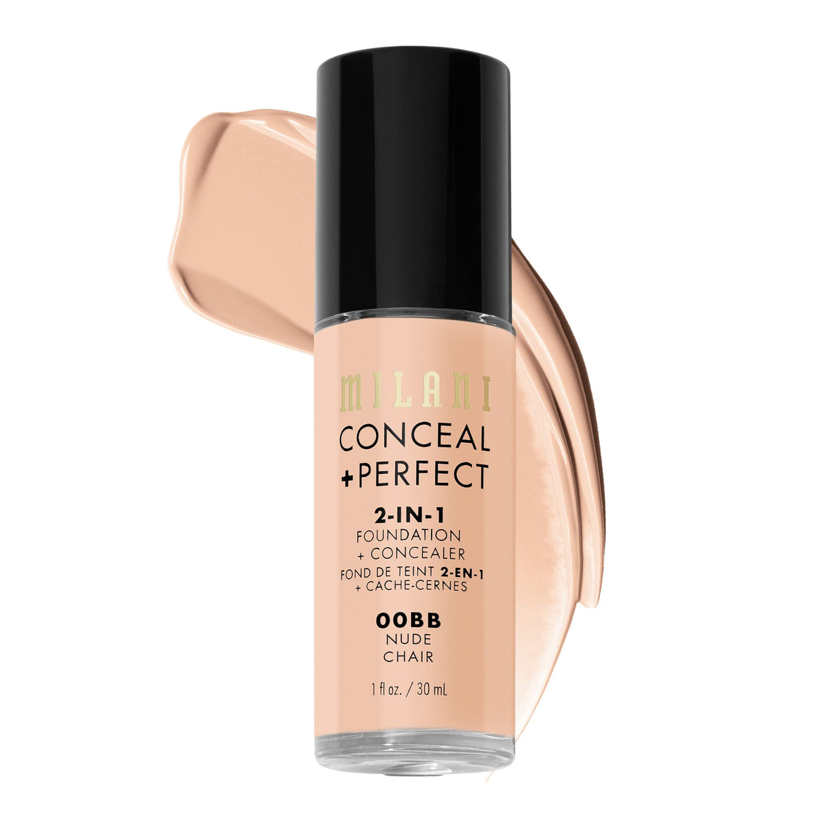 Milani Conceal + Perfect 2-In-1 Foundation & Concealer - Nude, 1 Fl Oz, Cruelty-Free