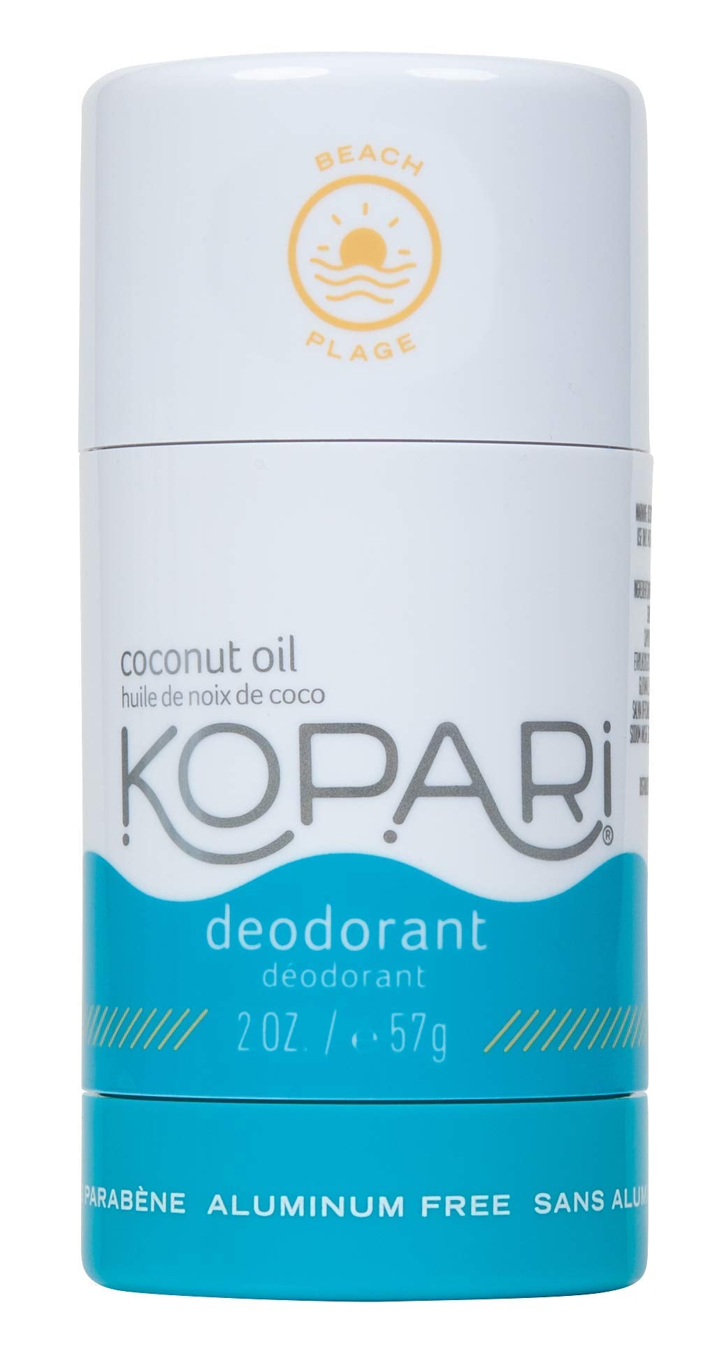 Kopari Natural Deodorant for Women - Aluminum Free, Vegan, Coconut Oil, 2 oz - Beach Scent