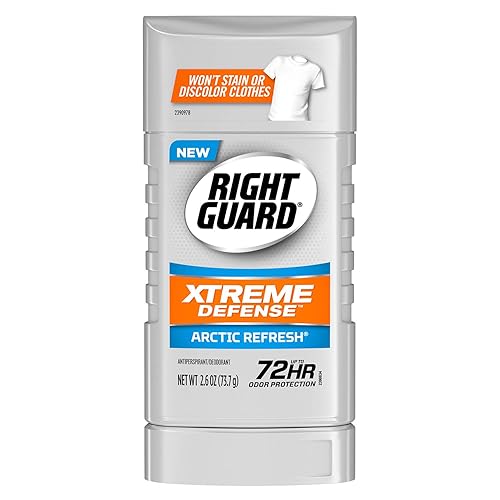 Right Guard Xtreme Defense Antiperspirant Deodorant, Arctic Refresh, 2.6 Oz, Invisible Solid