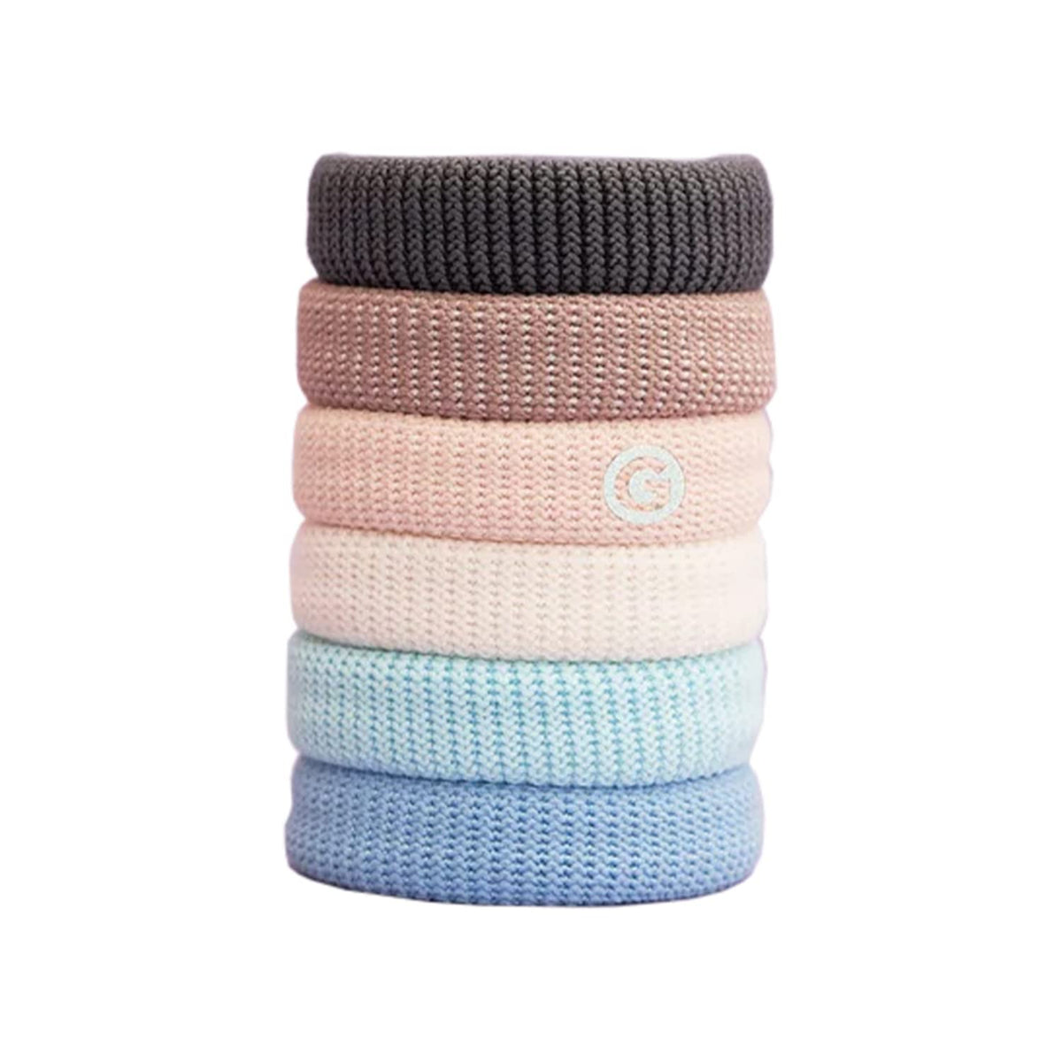 GIMME Thick Fit Hair Bands - Damage Free Hair Ties for Thick & Curly Hair - Beach, 6 Count