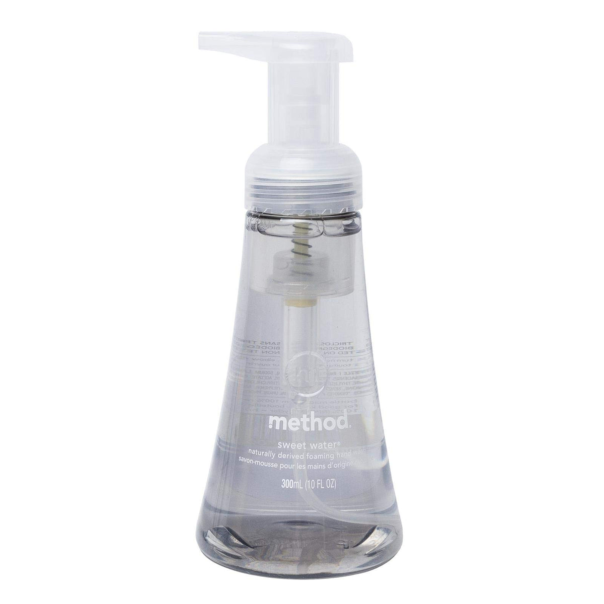 Method Foaming Hand Soap Sweet Water, Biodegradable, 10 Fl Oz - Eco-Friendly Plastic Bottle