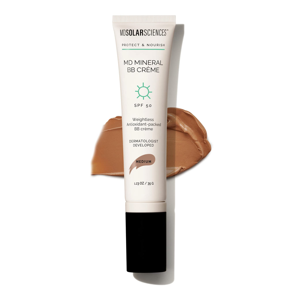 Mdsolarsciences Md Mineral Bb Crème Spf 50 - Vegan Tinted Sunscreen, Medium, 1.23 Oz