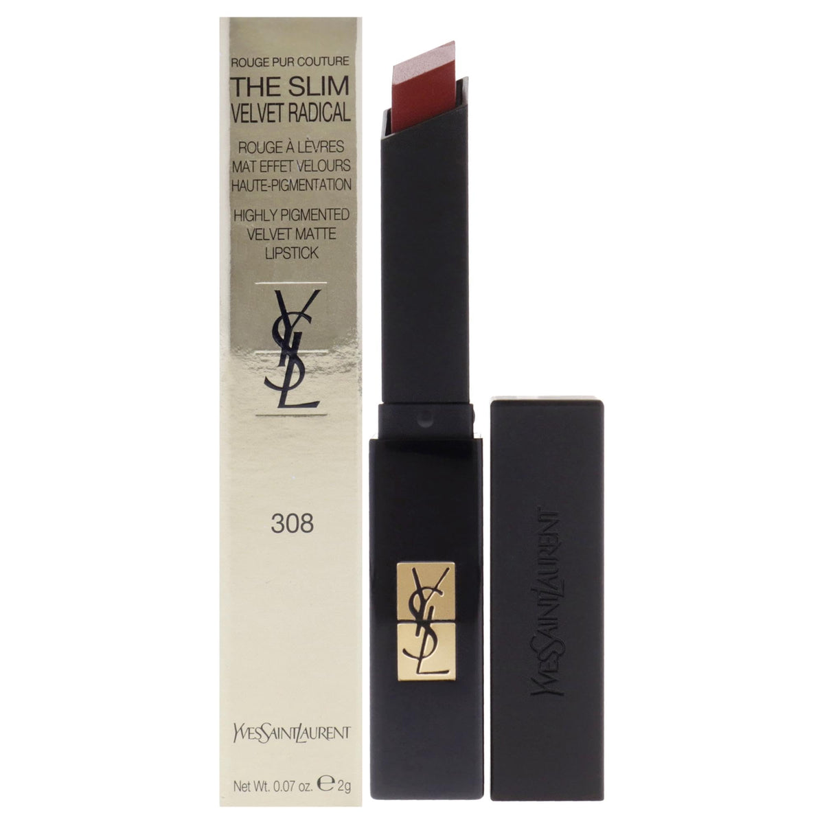 Yves Saint Laurent Velvet Radical Matte Lipstick - 308 Radical Chili, 0.07 Oz