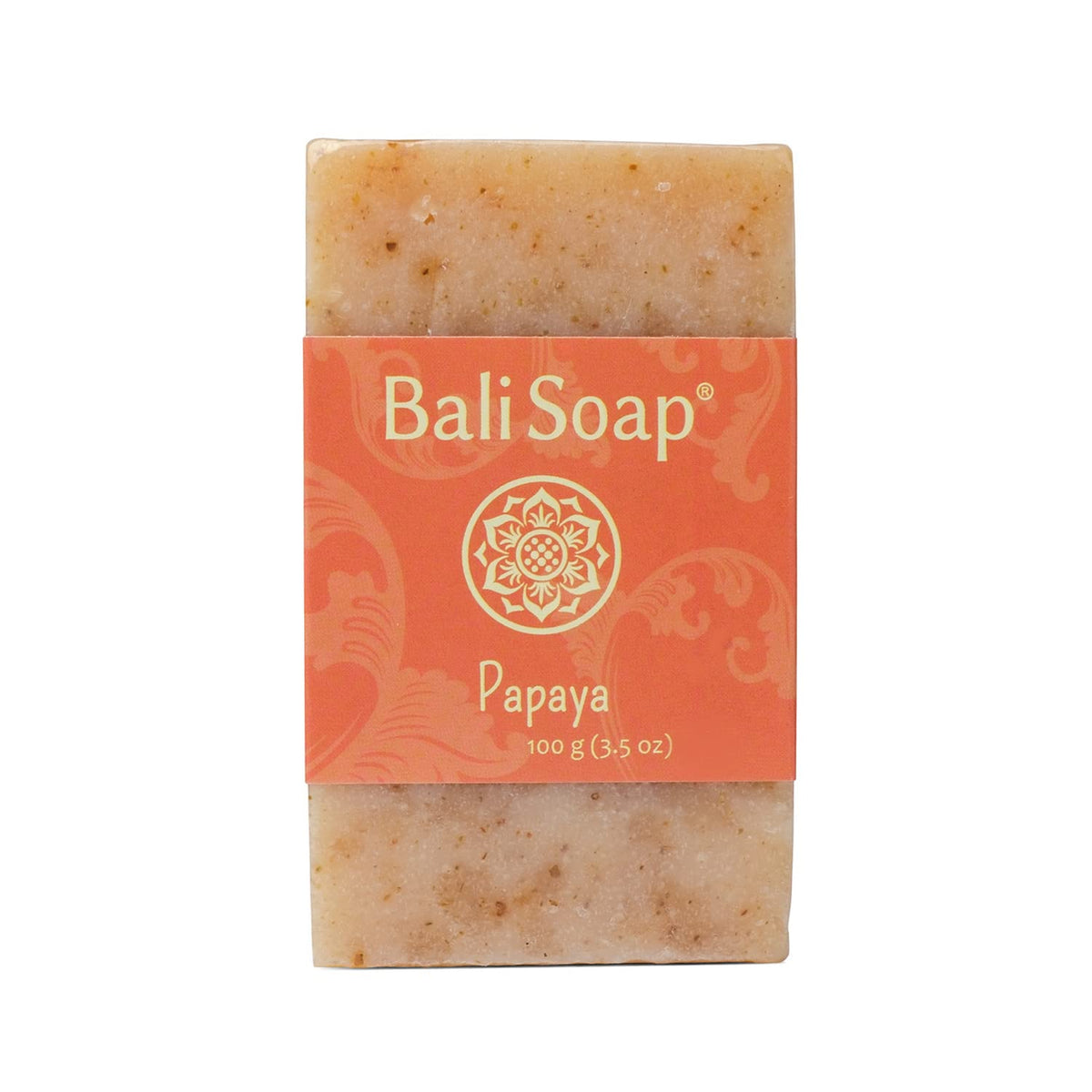 Bali Soap Papaya Natural Soap - Vegan Exfoliating Bar Soap For Men & Women - 3 Pack, 3.5 Oz