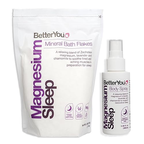 Betteryou Magnesium Sleep Wellness Collection - 2 Pc Body Spray & Bath Salt, 38.58 Fl Oz