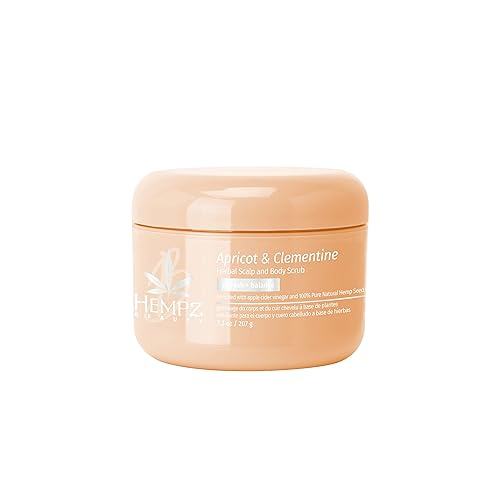 Hempz Beauty Apricot & Clementine Scalp & Body Scrub - 7.3Oz Exfoliating Body Care