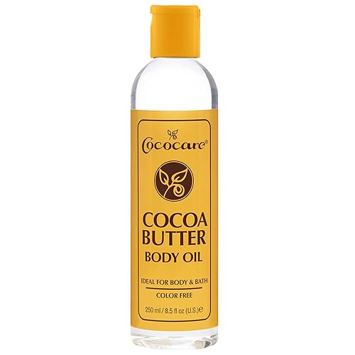 Cococare Cocoa Butter Body Oil, Lightweight & Fast Absorbing, 8.5 Fl Oz