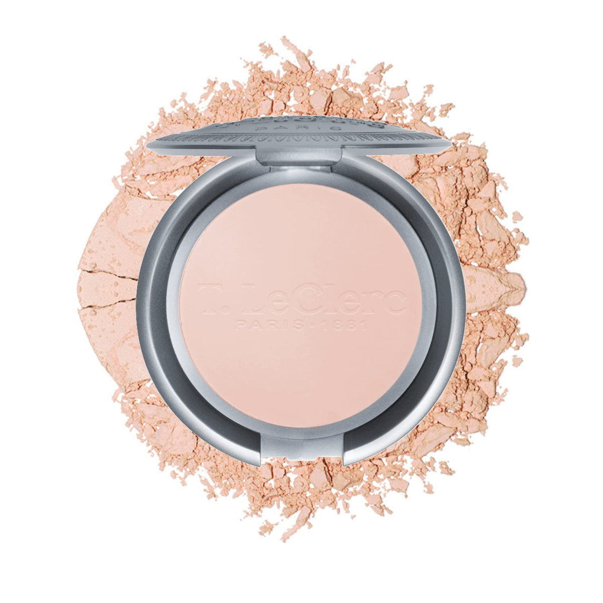 T. Leclerc Compact Pressed Powder No.10 Beige - Longwear Matte Finish, Medium To Full Coverage