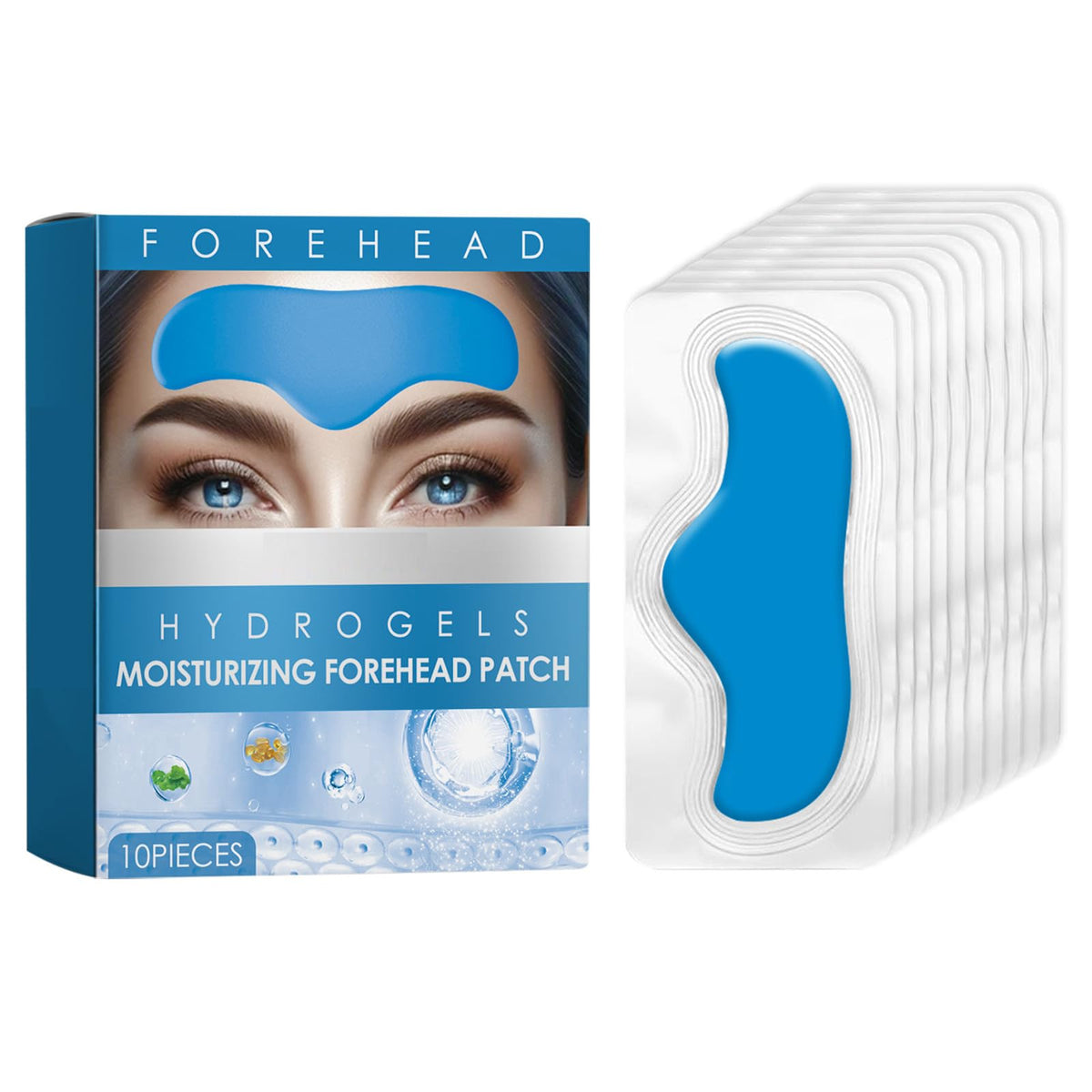 Felico Forehead Wrinkle Patches – 10 Pcs With Aloe & Collagen For Anti-Wrinkle Treatment