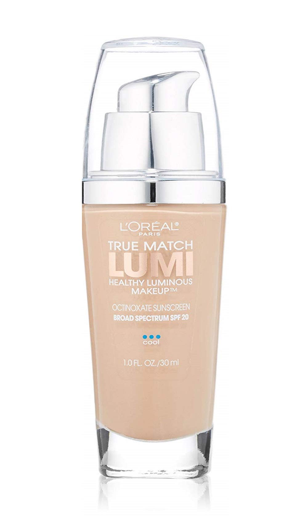 L’Oréal Paris True Match Lumi Healthy Luminous Makeup, C3 Creamy Natural, 1 Fl Oz