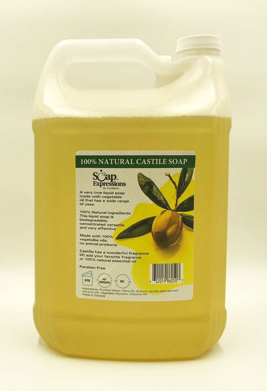 Soap Expressions 1 Gallon 100% Natural Castile Soap - Eco-Friendly, Versatile Cleaner, 128 Fl Oz