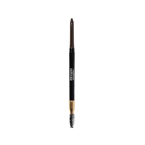 Revlon Colorstay Waterproof Eyebrow Pencil With Spoolie, Angled Tip, 220 Dark Brown, 0.021