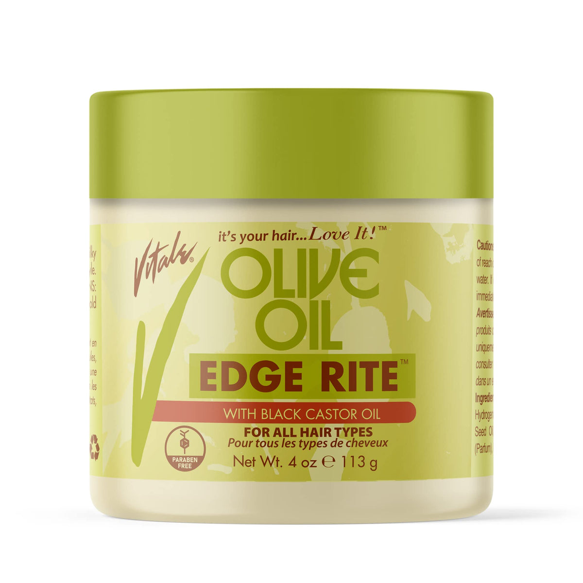 Vitale Olive Oil Edge Rite 3.5 Oz - Premium Hair Styling Gel For Smooth Edges